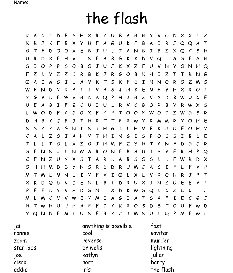 The flash word search