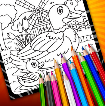 Farm animals german fun facts coloring pages flashcards coloring animals