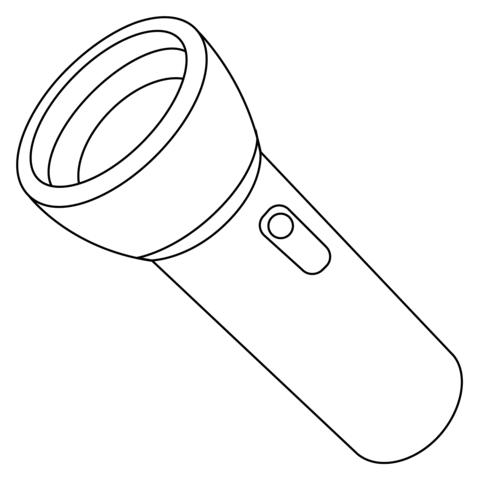 Flashlight emoji coloring page free printable coloring pages