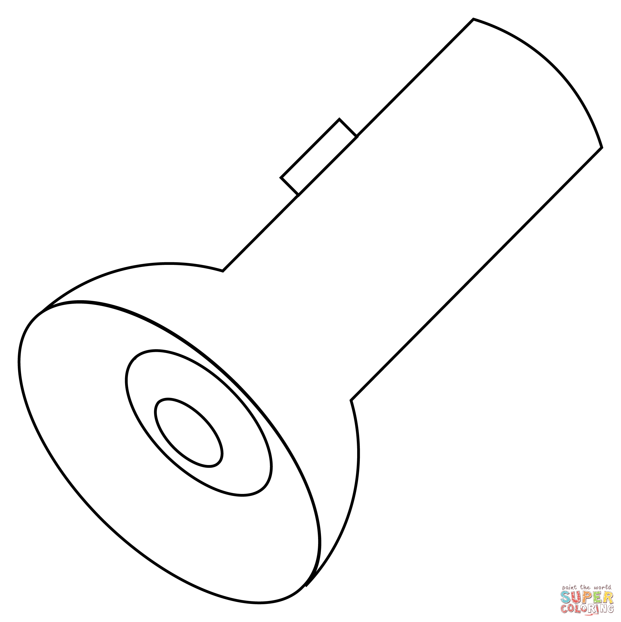 Flashlight coloring page free printable coloring pages