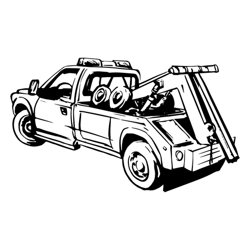 Tow truck for roadside assistance png svg design for t