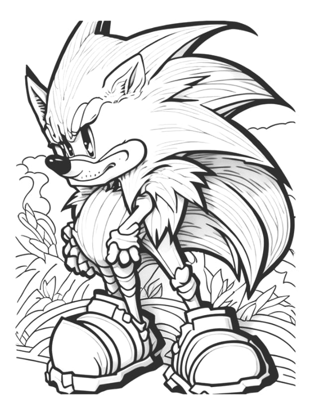 Fleetway sonic coloring pages fnf