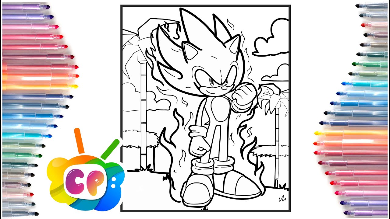 Super sonic coloring pages sonic predictions jim yosef