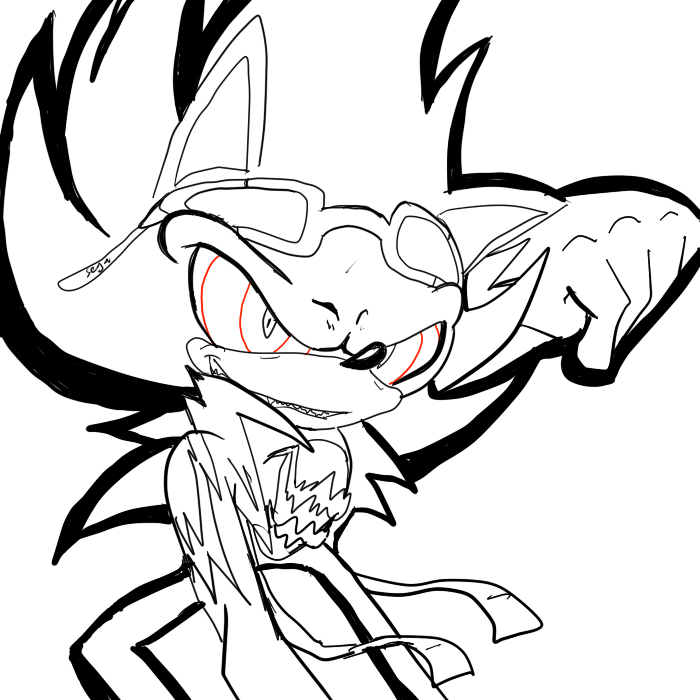 Fleetway super scourge lineart by nickyb on