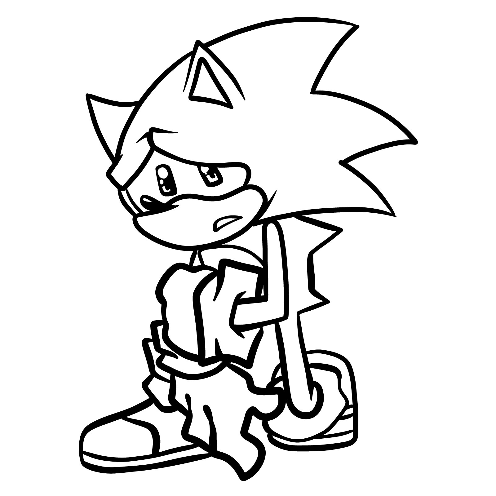 How to draw fleetway sonic chaos nightmare