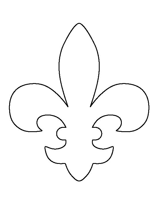 Printable fleur de lis template stencils stencil patterns medieval party