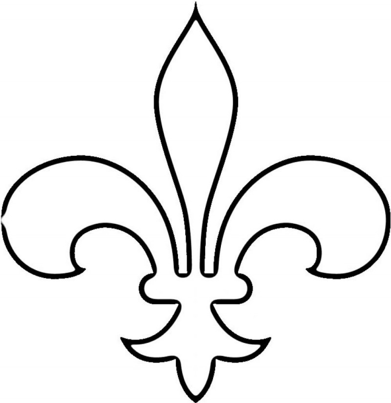 Free printable fleur de lis template