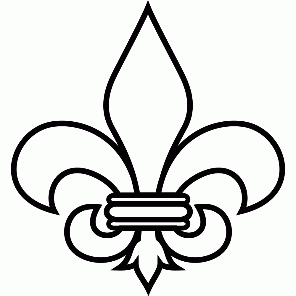 Fleur de lis coloring page