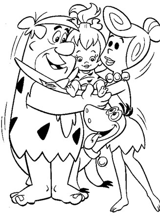 Flintstones coloring page