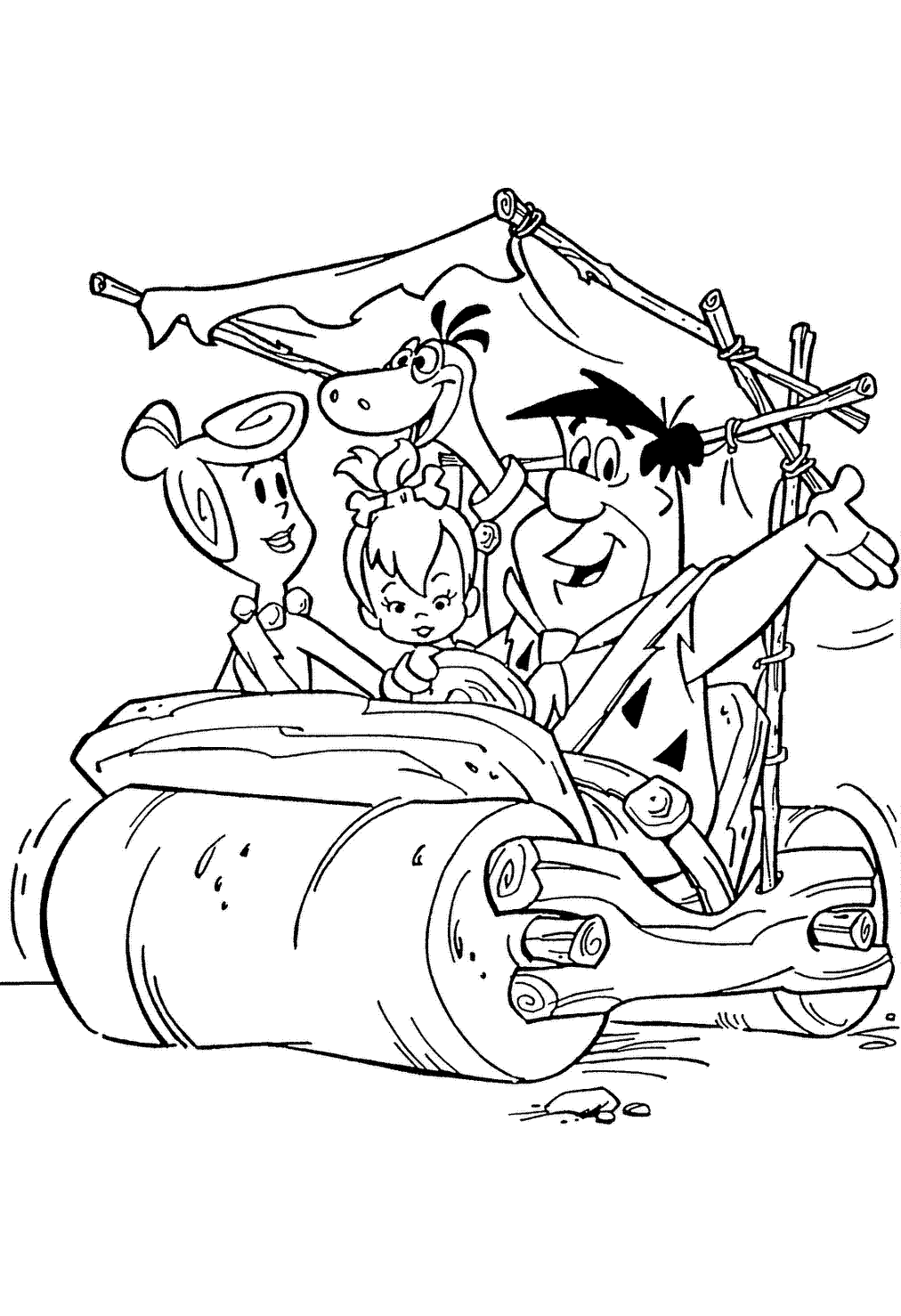 Flintstones printable coloring pages for kids download free online flintstones characters coloringâ cartoon coloring pages disney coloring pages coloring books