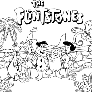 Flintstones coloring pages printable for free download