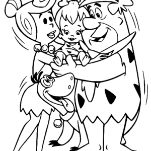 Flintstones coloring pages printable for free download