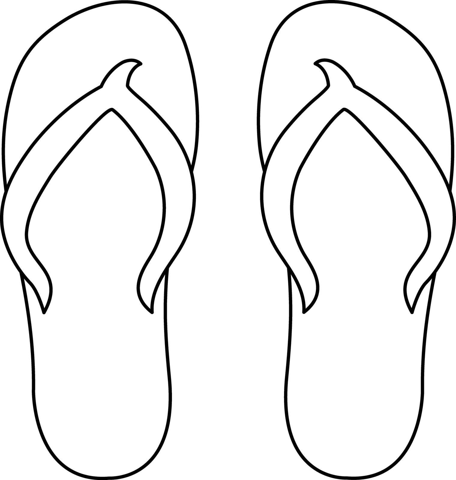 Free printable flip flop template