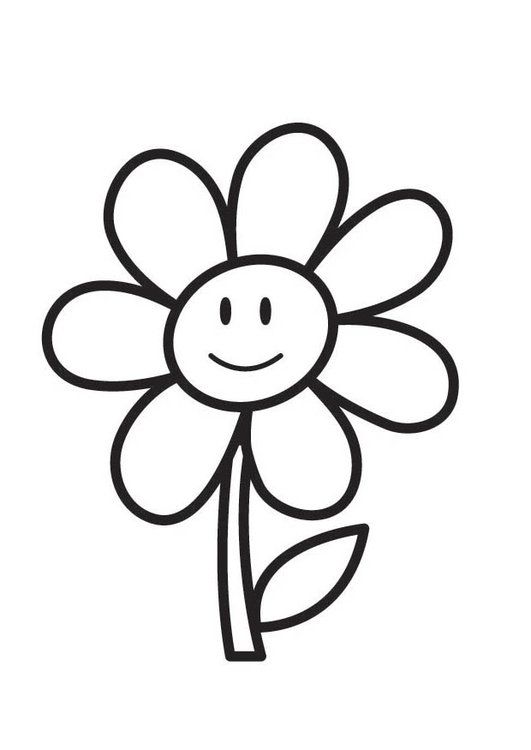 Dibujo para colorear flor flores fãciles de dibujar pãginas para colorear disney pãginas para colorear para imprimir gratis