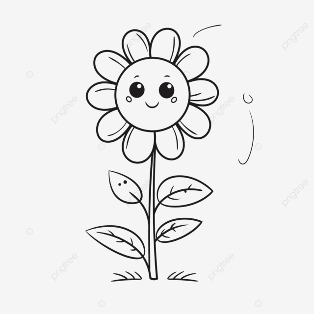 Dibujo de linda flor para dibujar pãginas colorear imprimir bosquejo contorno dibujos animados vector png dibujos dibujo de flor dibujo del coche dibujo de dibujos animados png y vector para dcargar gratis