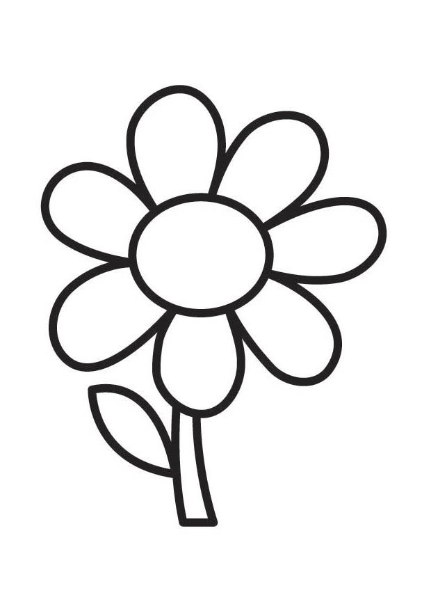 Coloring page flower