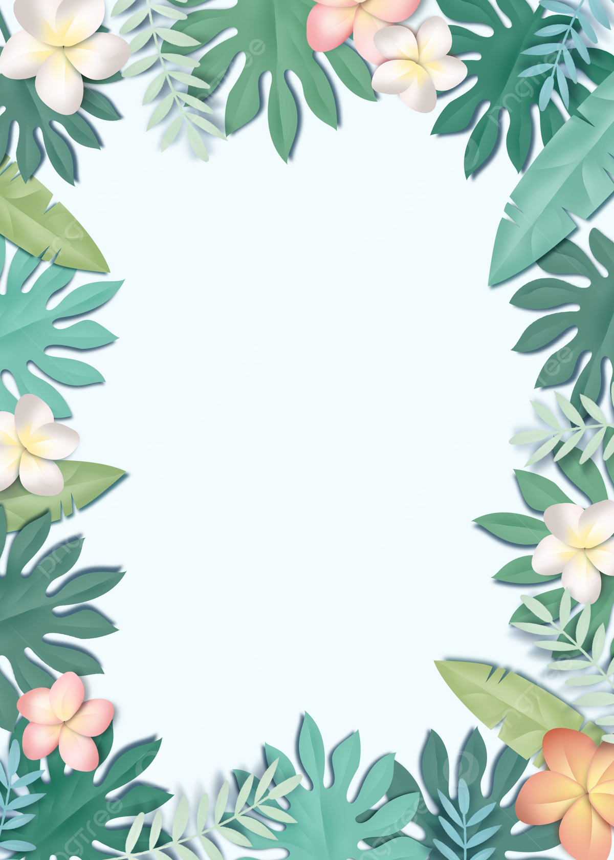 Fondo colorido de la frontera de las flor de la planta del tilo del corte del papel de pantalla imagen para dcarga gratuita
