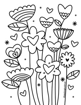 Printable spring colouring page flores para colorear by teaching tutifruti