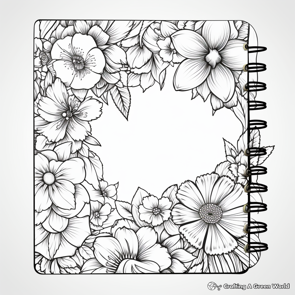 Binder cover coloring pages