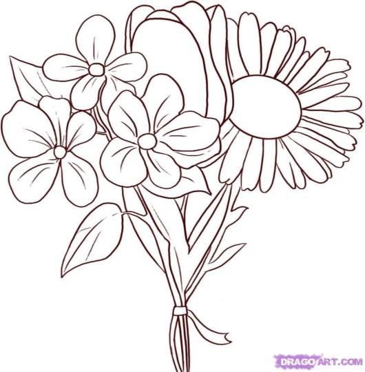 Flores para colorir â modelos lindos para imprimir e pintar desenhos rosas coisas para desenhar coisas simples para desenhar