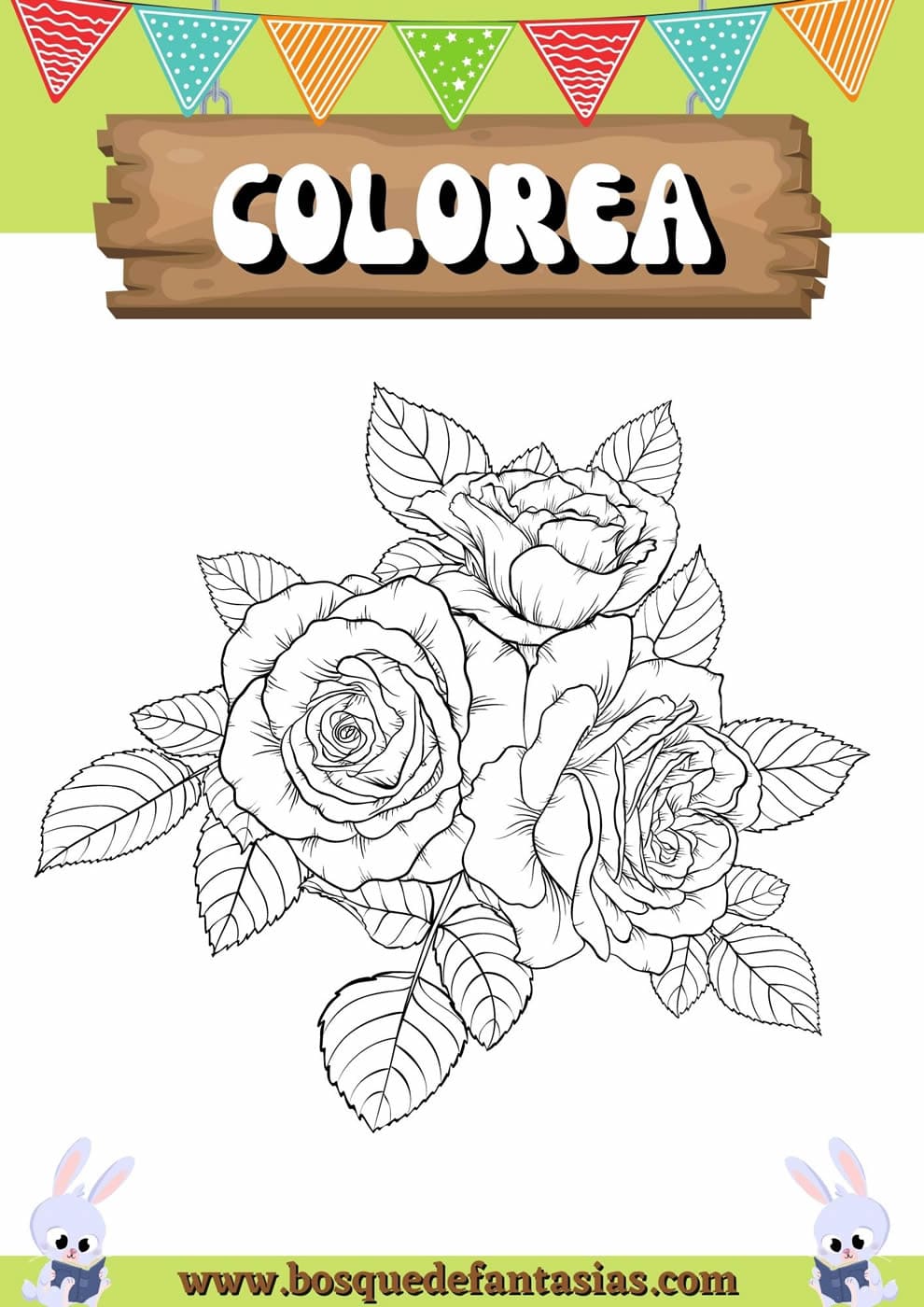 Dibujos de flores para colorear e imprimir fãciles y bonitas para niãos