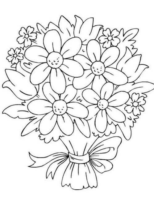 Flores para colorir â modelos lindos para imprimir e pintar printable flower coloring pages flower coloring sheets flower coloring pages