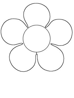 Flor shape coloring pages flower coloring pages flower template