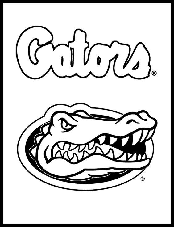 Florida gators coloring page its great to be a florida sketch coloring page florida gators logo gator logo florida gators football