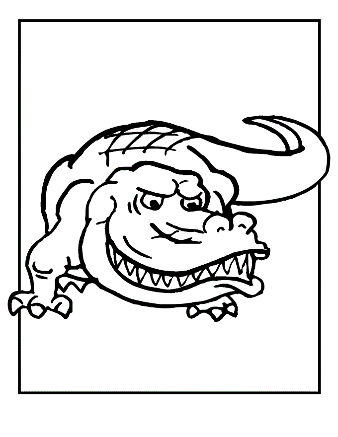 Free printable alligator coloring pages for kids