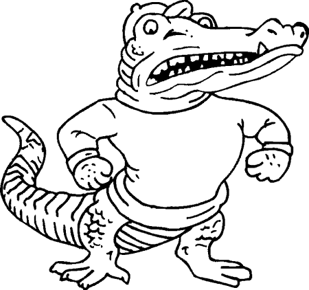 Florida gators coloring page coloring pages cow coloring pages florida gators