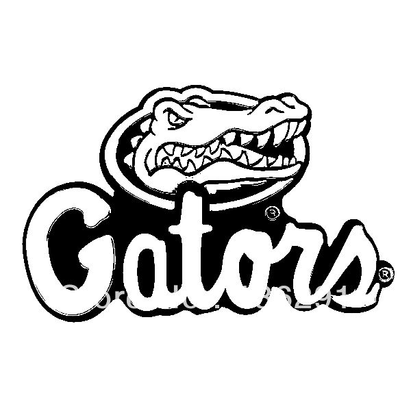 Florida gators logo black and white sketch coloring page gator logo florida gators logo florida gators