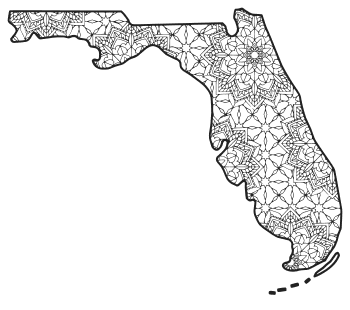 Florida â map outline printable state shape stencil pattern â diy projects patterns monograms designs templates