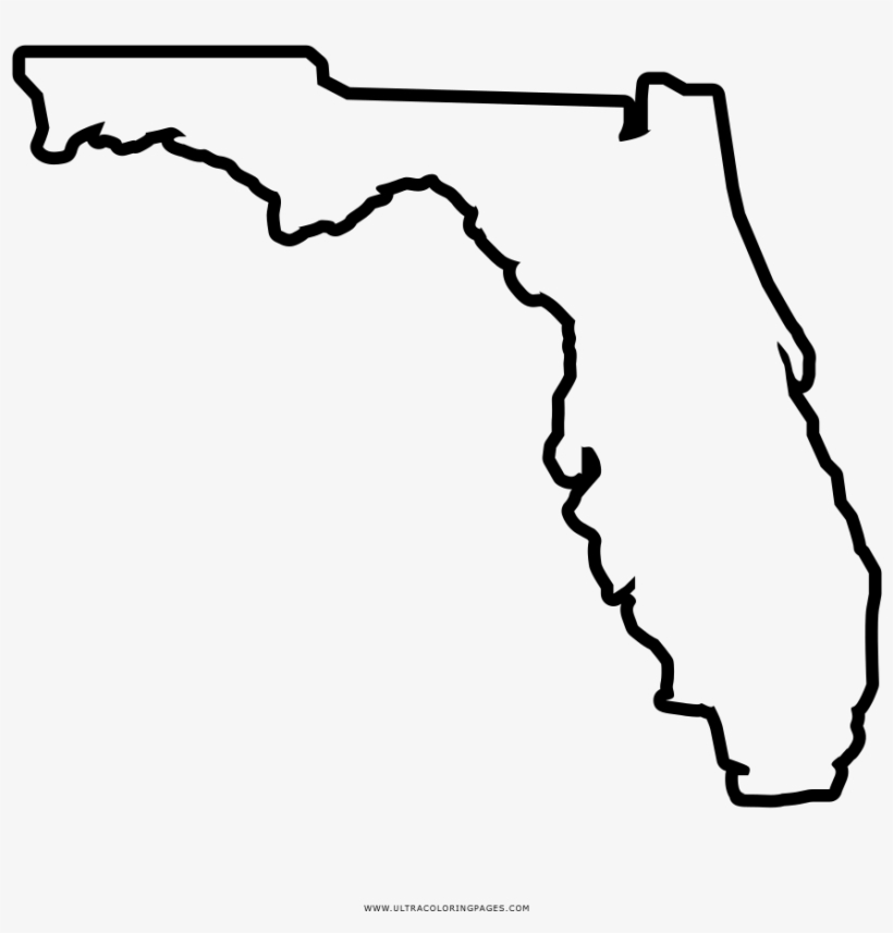 Florida map coloring page