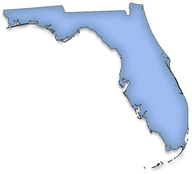 Exploring florida color clip art maps