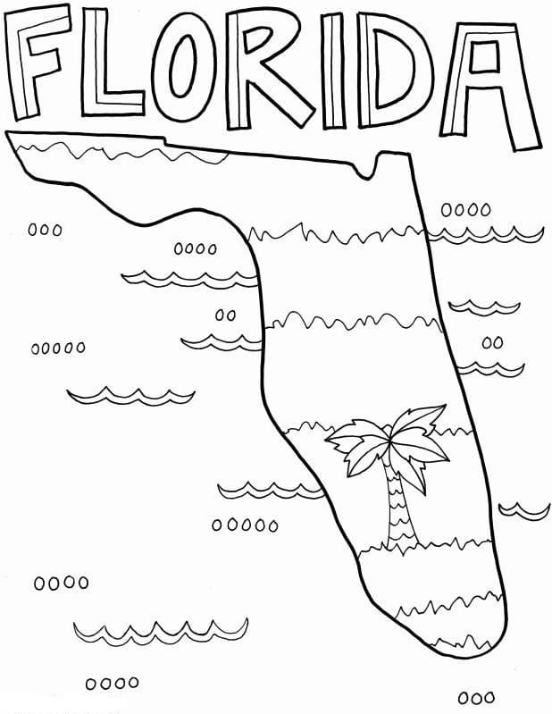 Florida coloring pages printable for free download