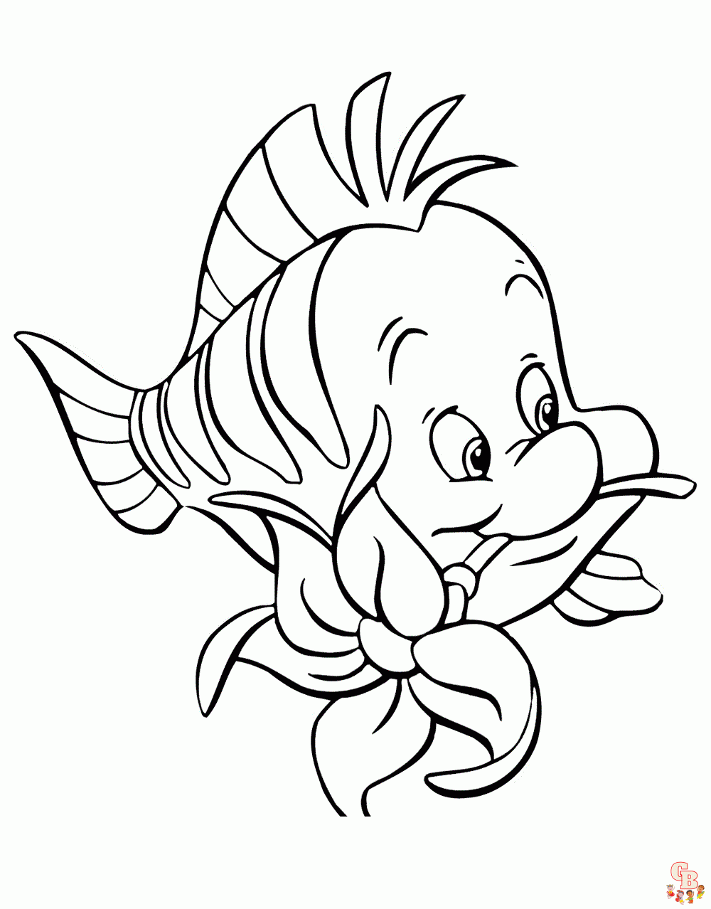 Colorful flounder coloring pages free printable and easy designs