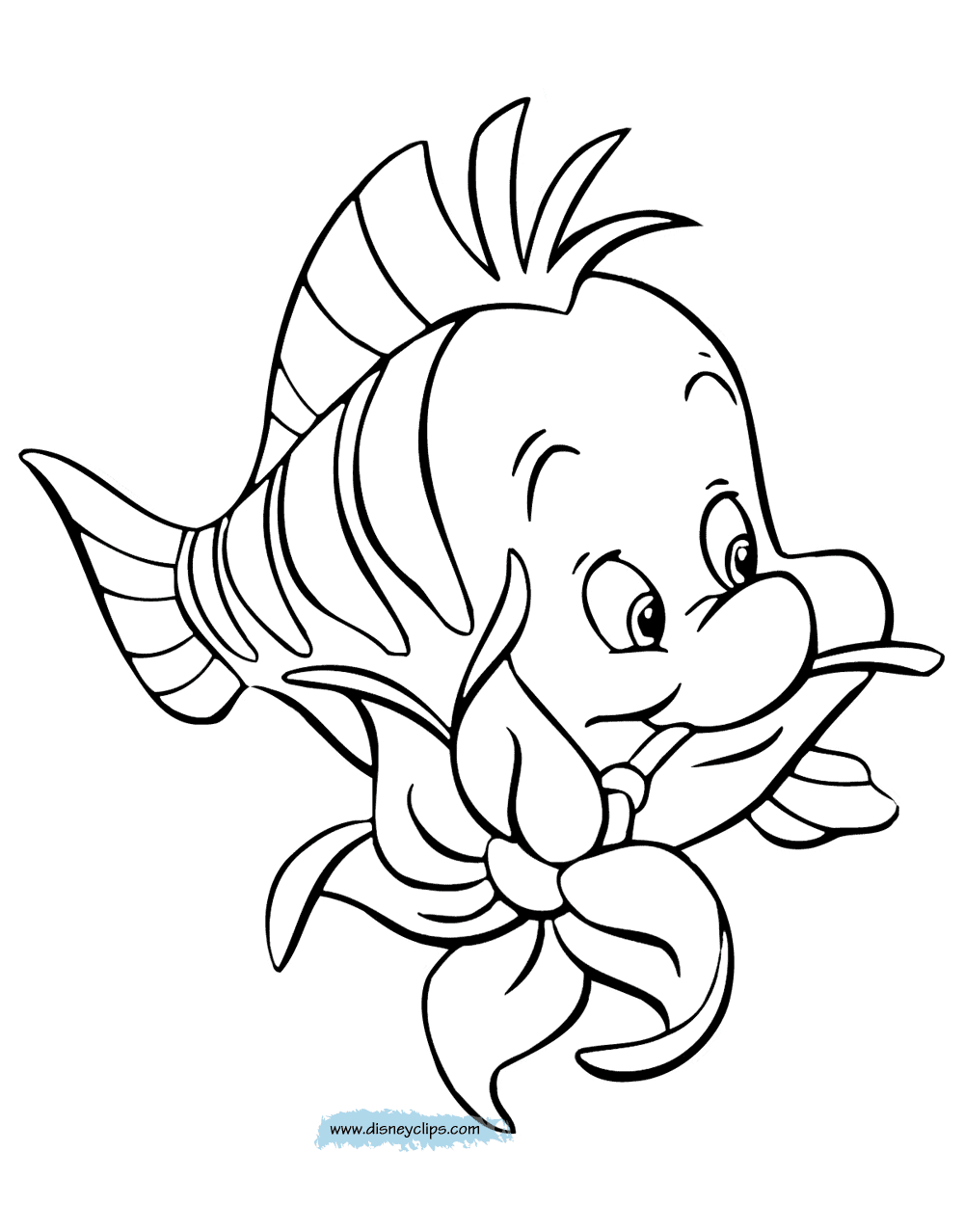 The little mermaid coloring pages