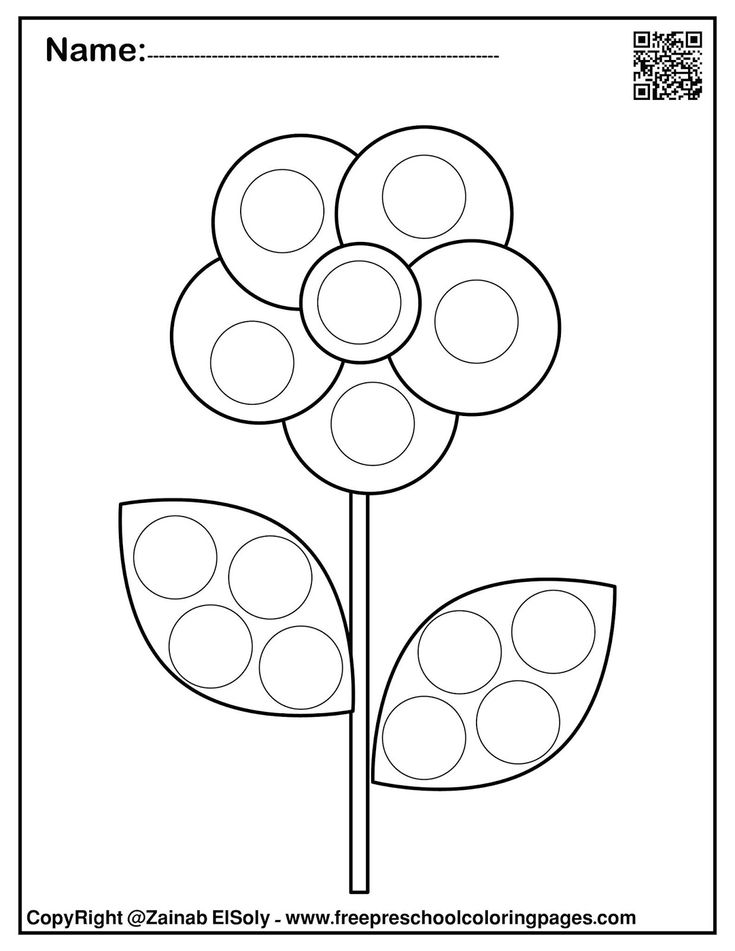 Set of spring dot marker free coloring pages free coloring pages coloring pages flower coloring pages