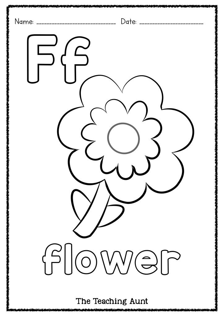 F is for flower art and craft