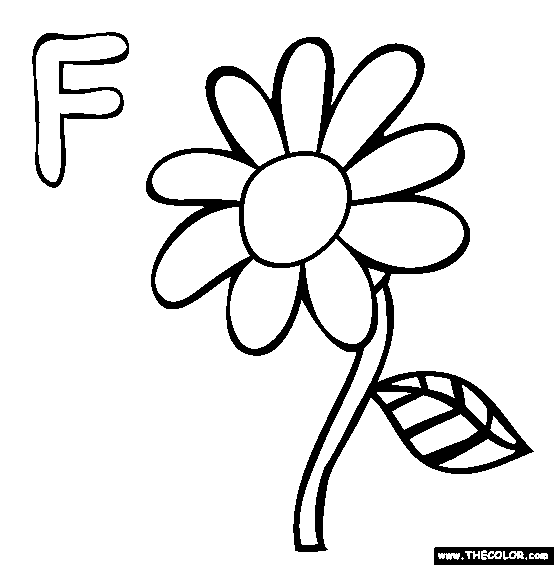 F coloring page free f online coloring flower coloring pages online coloring pages coloring pages