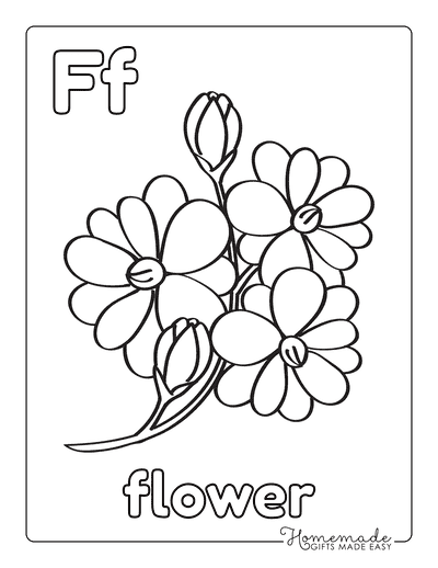 Free flower coloring pages for kids adults