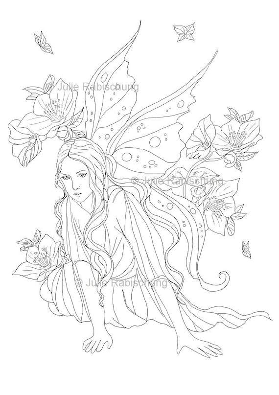 Flower fairies coloring pages set flower fairy flower fairy coloring page coloring pages bundle coloring pages for adults printables