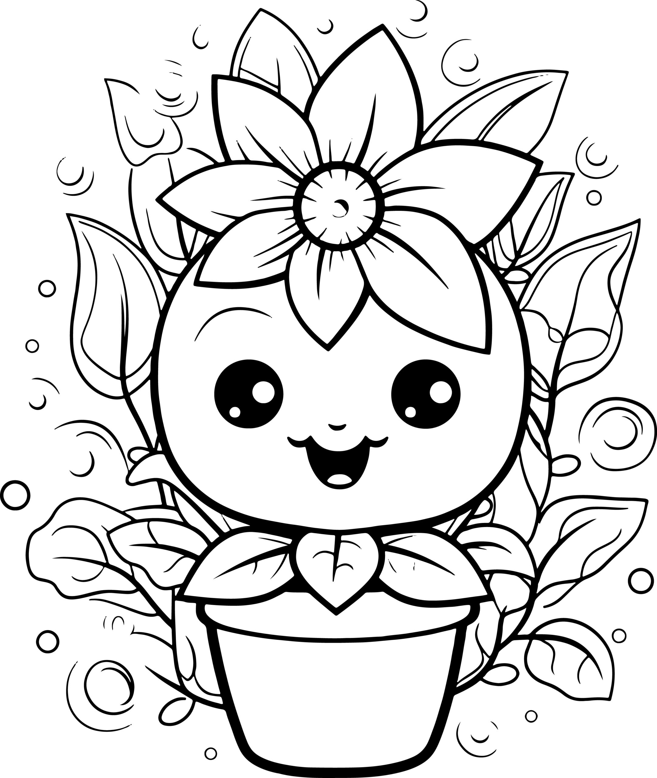 Kawaii flower coloring book cute kawaii flowers and relaxing flower patterns made by teachers