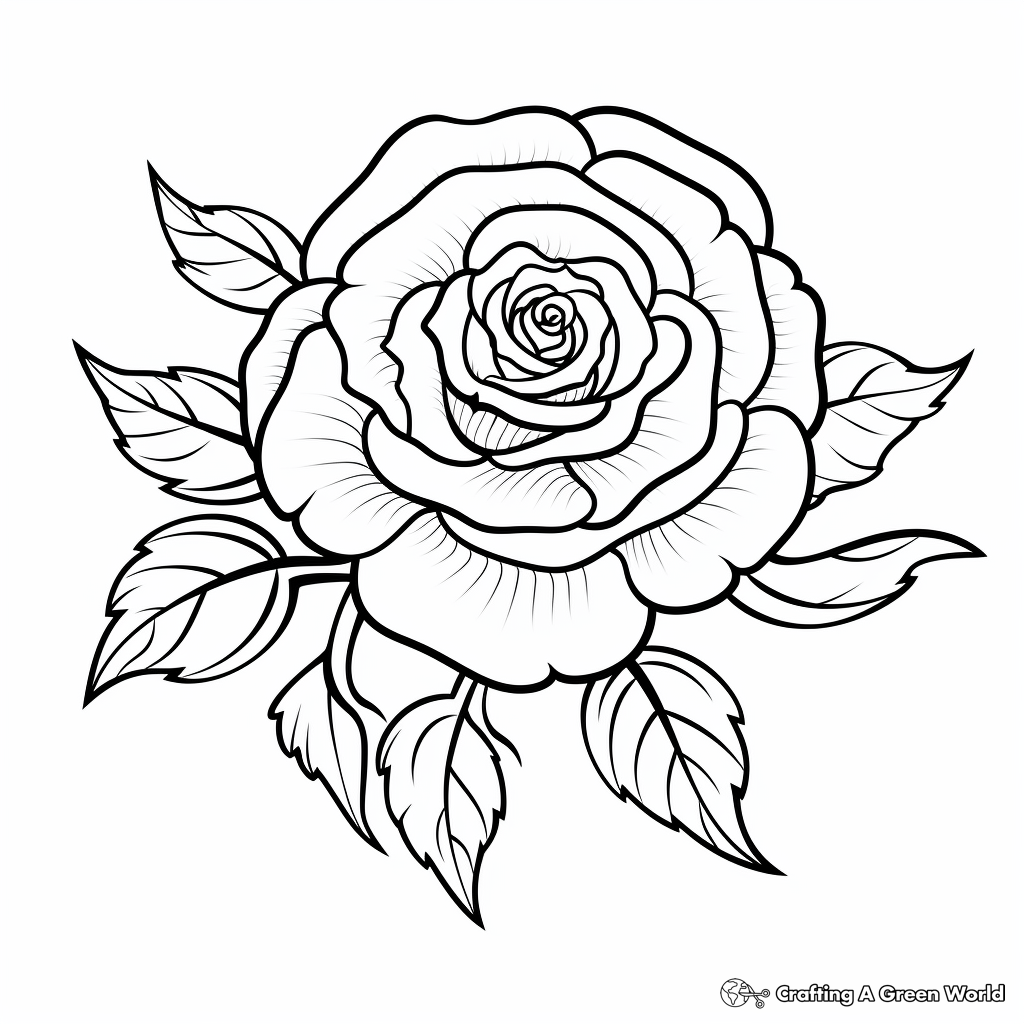 Flower coloring pages