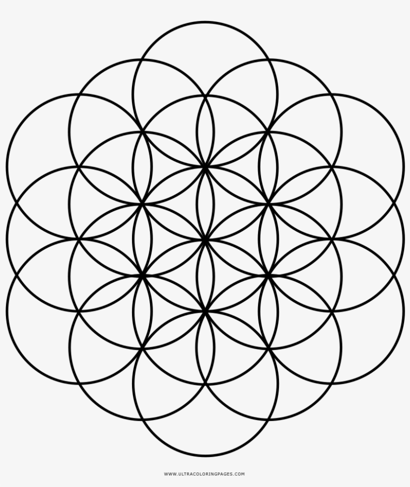 Flower of life coloring page