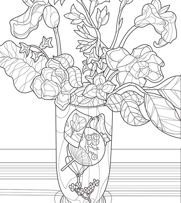 Baylor coloring page joan mirã still life with flowers â teacher resources