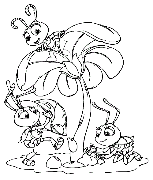 A bugs life coloring pages printable for free download