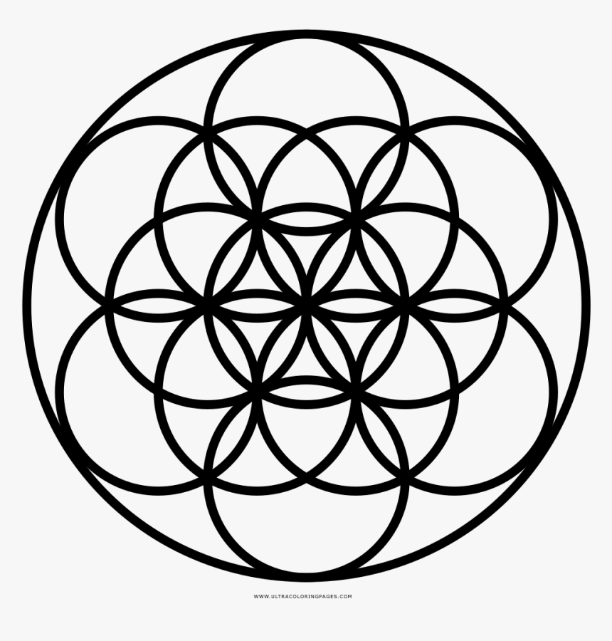 Flower of life coloring page