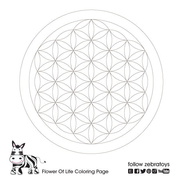 Flower of life coloring booksacred geometry mandalas