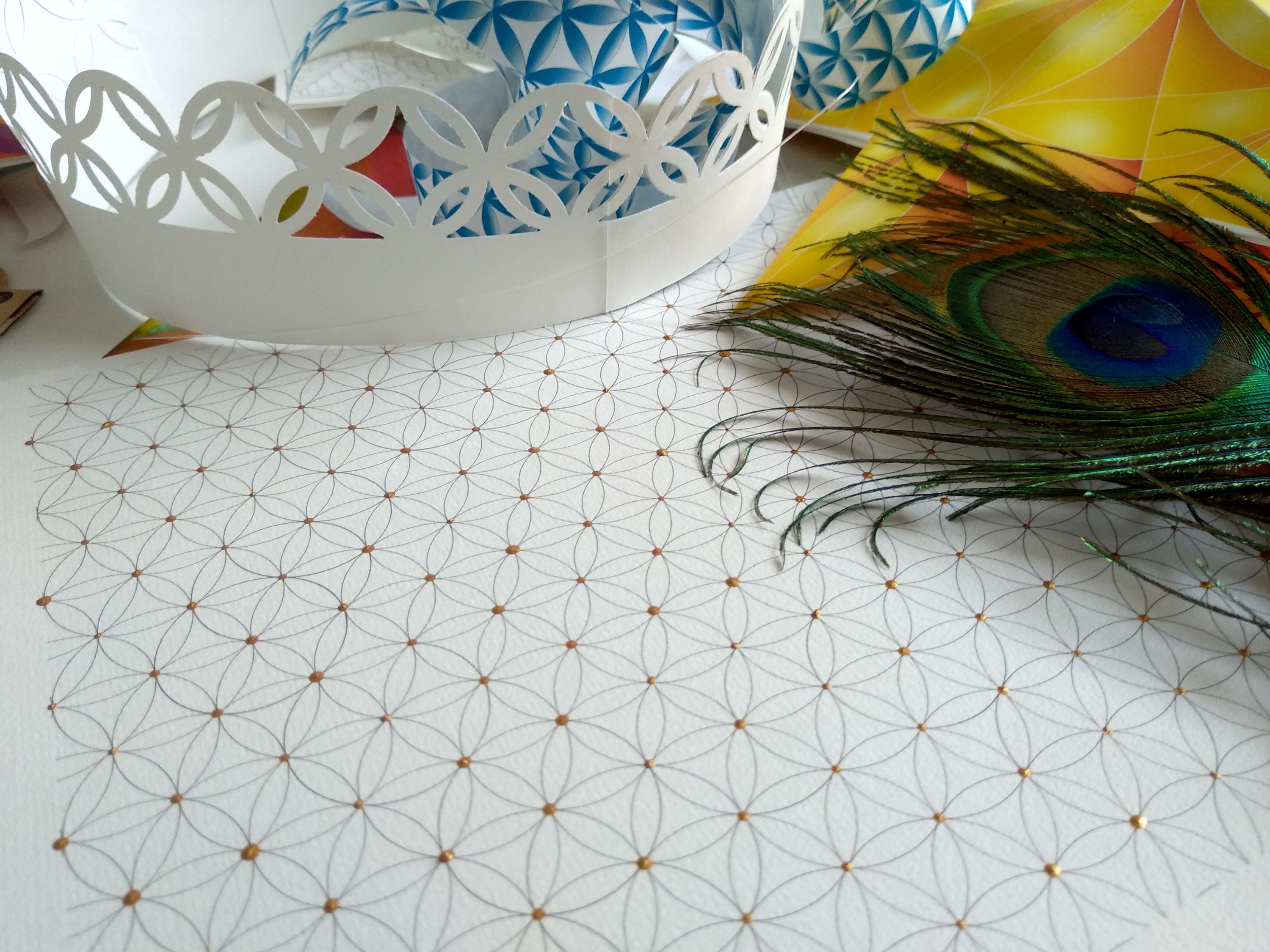 Flower of life pattern sheet